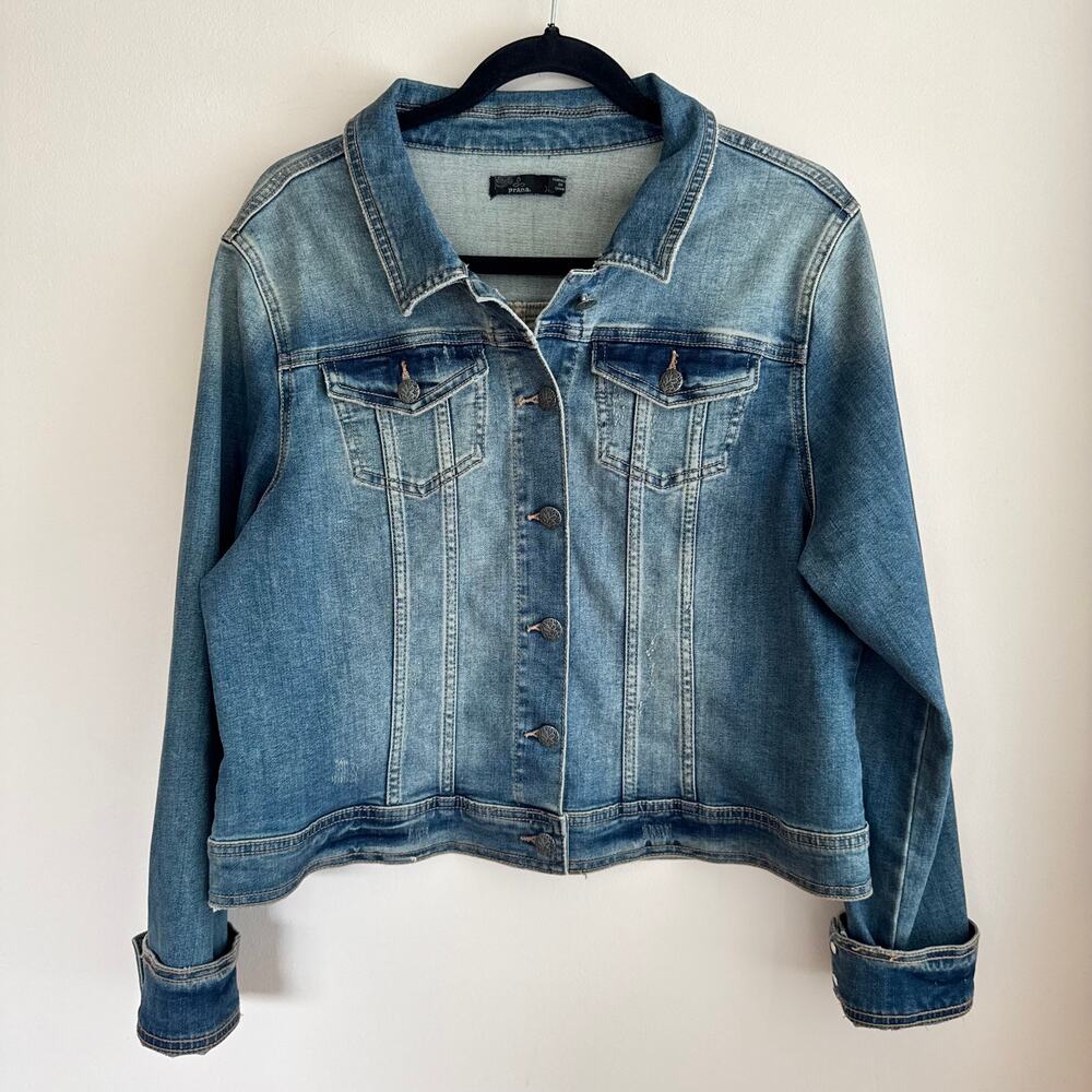 Prana Light Blue Denim Jean Jacket